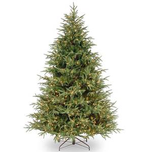 lot 2300 image: National Tree Feel Real Frasier Grande Hinged Pre-Lit Tree