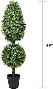 lot 2297 image: DearHouse Artificial Cypress Boxwood Tree