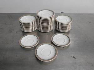 lot 10166 image: Set of 38 Syracuse Coffee Saucer Plates