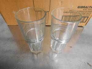 lot 10185 image: NEW Libbey 16 Ounce Stackable Cooler Glasses
