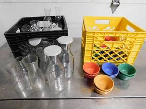 lot 10195 image: Misc. Pourers and Melamine Bowls