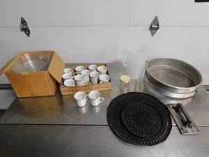 lot 10196 image: Misc. Coffee Cups and Cookware