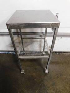 lot 10154 image: Stainless Metal Cart