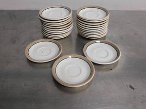 lot 10167B image: Set of 25 Syracuse Coffee Saucer Plates