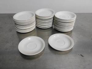 lot 10172D image: Set of 38 Coffee Saucer Plates