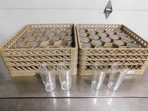 lot 10197B image: 2 Racks of Glassware