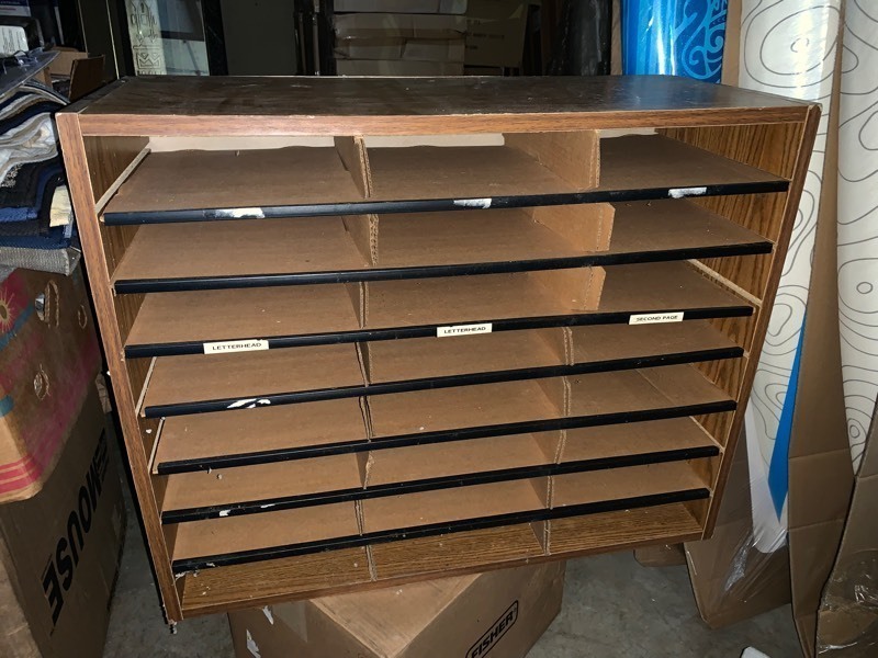 lot 134 image: Large Wooden Organizer