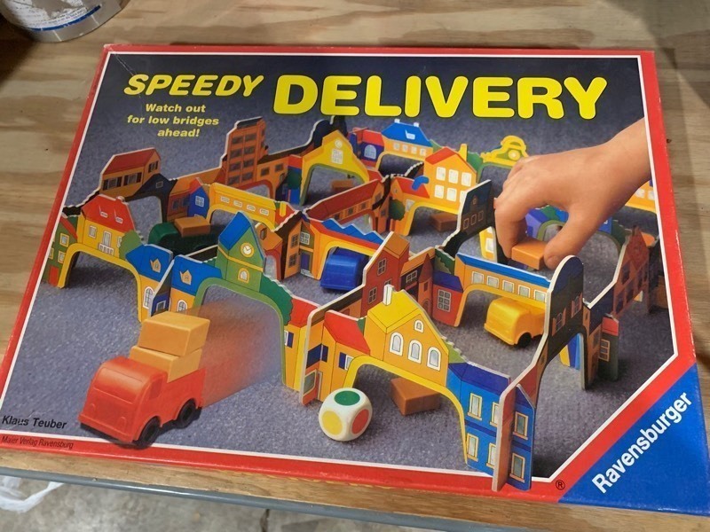 lot 147 image: Vintage 1990s Speedy Delivery Board Game
