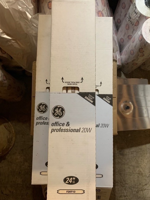 lot 178 image: 3 New Boxes of 6 Office and Professional 20W 24 Light Bulbs