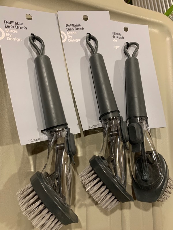 lot 201 image: 3 Brand New Target Refillable Dish Brushes