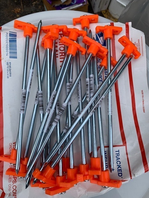 lot 206 image: Lot of 20 Tie Down Stakes