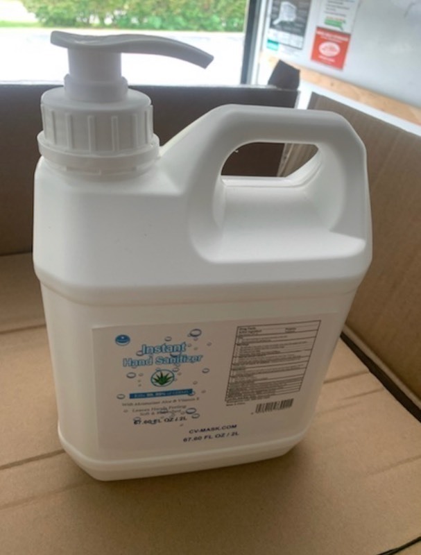 lot 208 image: New Case of 6 Hand sanitizer Pump Bottles