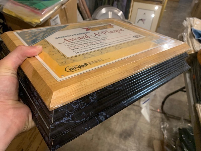 lot 270 image: 4 Award-A-Plaque Degree Displace Frames