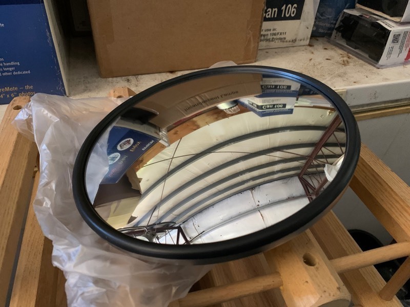 lot 16 image: Truck Side Mirror w Mount On The Back