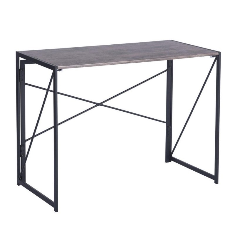 lot 4 image: 40 in. Rectangular Walnut Writing Desk w Adjustable Height Feature