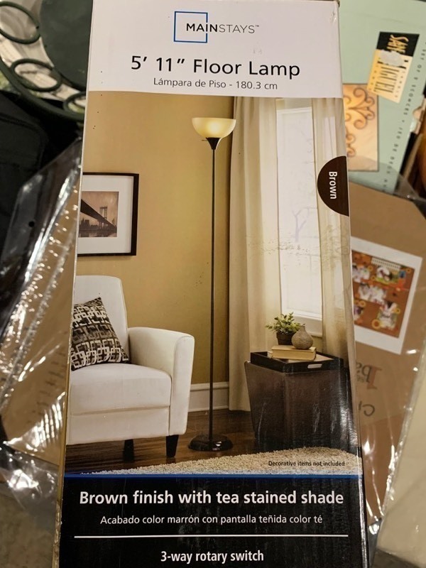 lot 305 image: MainStays 5 11 Floor Lamp
