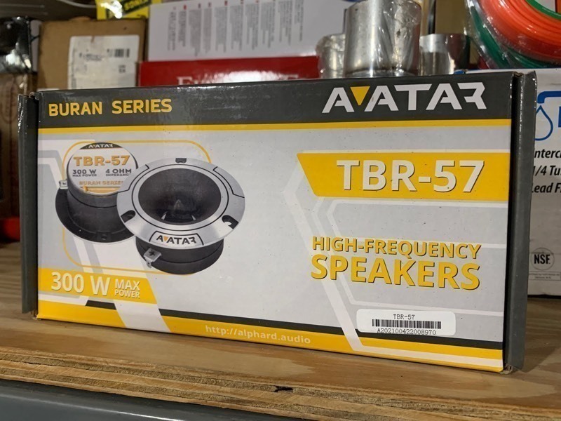 lot 31 image: New Set of Avatar High Frequency Speakers TBR-57 Burns Series