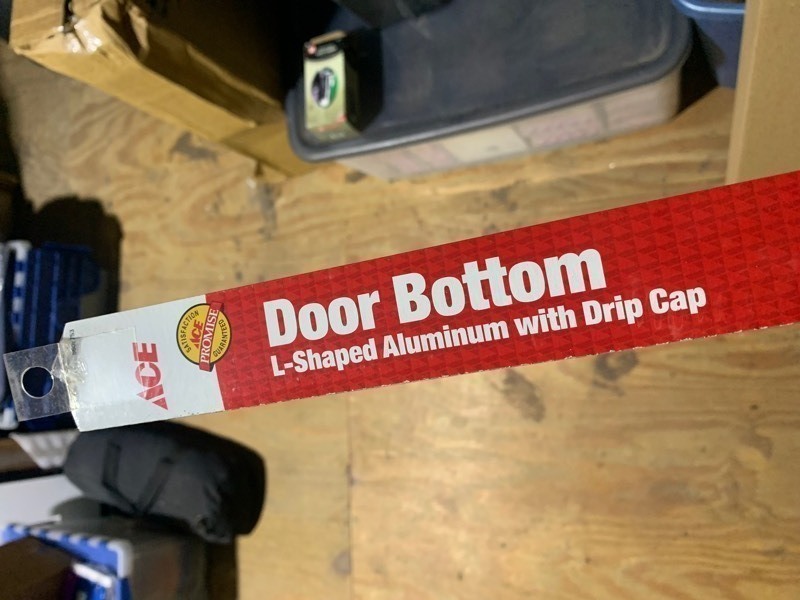 lot 341 image: New Box of 5 Ace Door Bottom L-Shaped Aluminum w Drip Cap 36