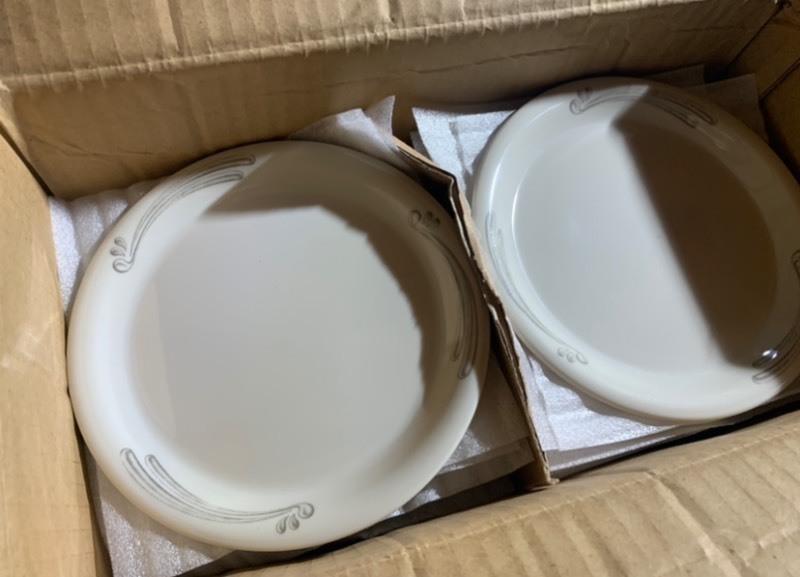 lot 503 image: New Box of 48 6.5 NR Side Dish Plates Versailles Bone