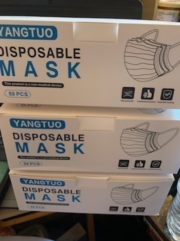 lot 551 image: 3 New Boxes of 50 Disposable Masks
