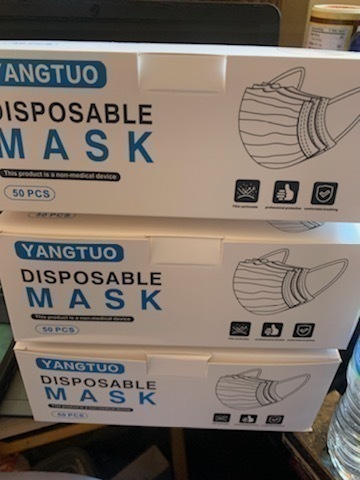 lot 552 image: 3 New Boxes of 50 Disposable Masks