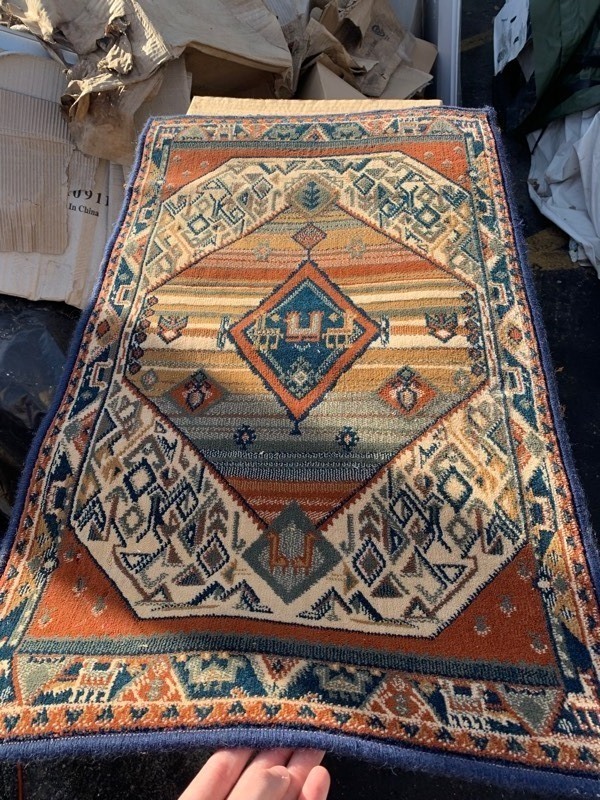 lot 85 image: Beautiful Mosaic Tribal Door Rug