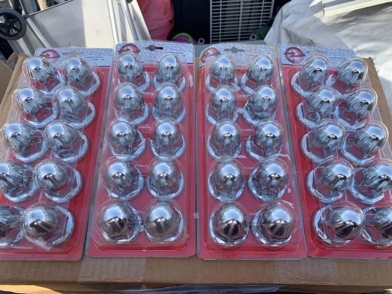 lot 99 image: 4 Packs of Worldwide Heavy Duty Power Products Lug Nut Covers