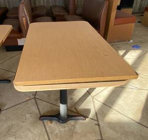 lot 9006 image: Commercial Restaurant Table with Extra Table Tops