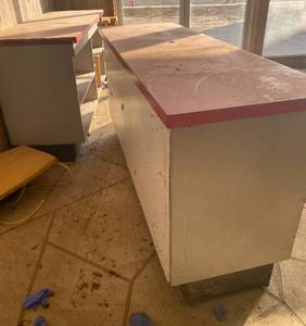 lot 9011 image: Lot of 2 - Store Check Out Counters - Hard To Find