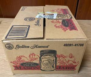 lot 9015 image: Box of Canning  Mason Jars
