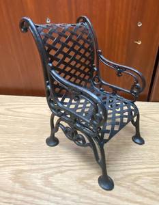 lot 9029 image: Wrought Iron Mini Sitting Chair