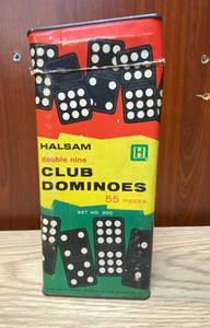 lot 9050 image: Vintage Dominoes by HALSOM - in original packaging