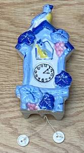 lot 9056 image: Souvenir Porcelain Cuckoo Clocks - JAPAN - HTF