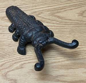 lot 9066 image: BIG Wrought Black Iron BUG - Over 9 long - Hanf on the wall or sit for decor - COOL
