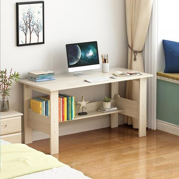 lot 2792 image: Desktop Computer Desk 31.5x19.7Inch White Maple Retail$104.99