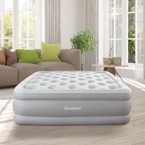 lot 1561 image: Beautyrest Sky Rise 14 Queen Adjustable Air Mattress Retail$135.99