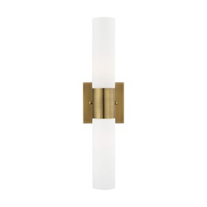 lot 1574 image: Livex Lighting 10102 Aero 2 Light 5 Wide Bath Bar -Retail $129.90