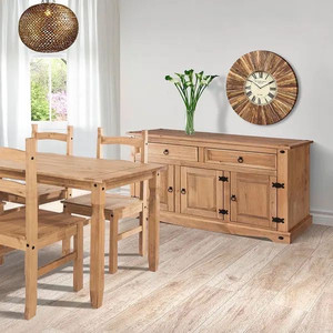 lot 1591 image: Wood Buffet Sideboard Corona Collection  Furniture Dash Retail$349.98