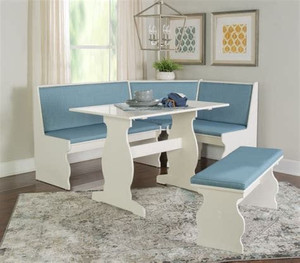 lot 1624 image: Partial Box A (Box 1 of 2) Linon Lucy Capri Blue Nook Blue Retail$568.74