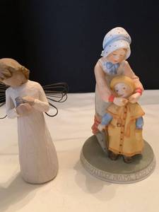 lot 1024 image: Holly Hobbie A Mothers Love and Willow Tree angel