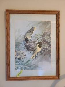 lot 1201 image: Framed art 20 by 26