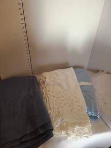lot 1223 image: Tablecloths. Some stains