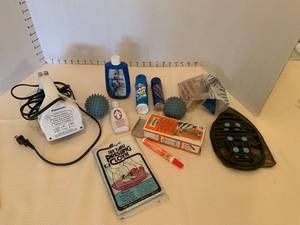 lot 1611 image: Laundry supplies, an iron and ironing board