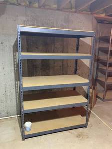 lot 2008 image: Five shelf gorilla shelves