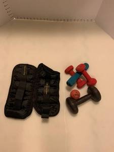 lot 2014 image: Exercise items and weights