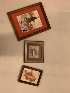 lot 2022 image: Set of three framed pictures