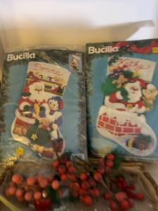lot 2058 image: Christmas stocking craft project and decor