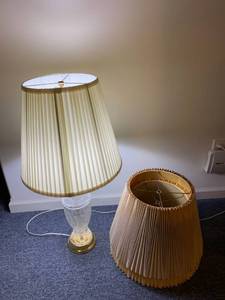lot 2069 image: lamp with extra shades