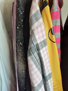 lot 3005 image: Ladies clothes. Long sleeve shirts and couple of jackets