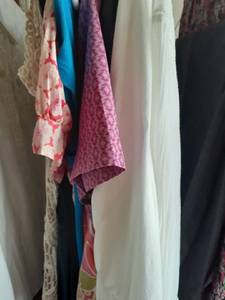 lot 3007 image: Ladies clothes. Short sleeve shirts. Sizes small to large